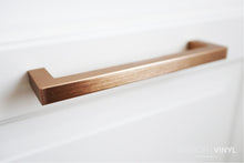 Afbeelding in Gallery-weergave laden, Block deurgreep Aluminium Geborsteld Messing