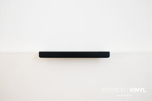 Facet deurgreep Semi-greeploos Zwart - Straight